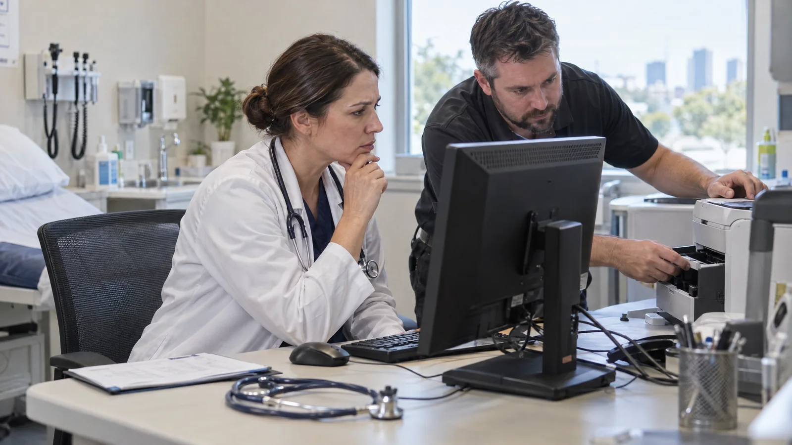 Illustrative Adhoc IT Support for Medical Centres & Healthcare Clinics workplace